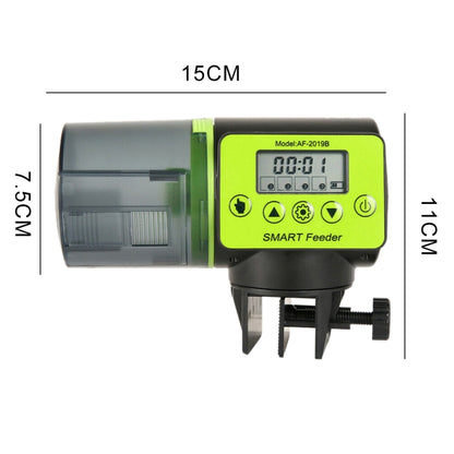 AquaBlue Fish Tank Intelligent Timing Automatic Feeder Aquarium Goldfish Feeder Large Capacity Fish Feeder,Model: AF-2019B English Version - Feeders by buy2fix | Online Shopping UK | buy2fix