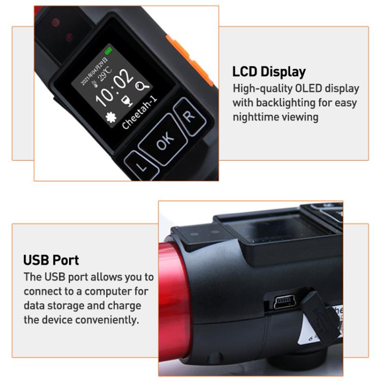 Cheetah No. 1 Alcohol Tester Blowing Baton Alcohol Tester With Flashlight Function，CN Plug by buy2fix