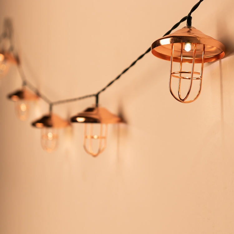 4m 10LEDs Solar Outdoor Corridor Light String IP65 Iron Festival Decoration String Lights by buy2fix