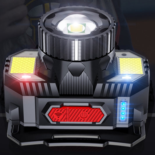 TG-TD009 LED Strong Headlamp Head-Mounted USB Rechargeable Zoom Sensor Headlamp, Colour: White Light by buy2fix