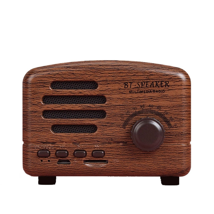 BT01 Retro Bluetooth Wireless Mini Speaker Portable Radio Support TF Card(Wood Grain) - Mini Speaker by buy2fix | Online Shopping UK | buy2fix