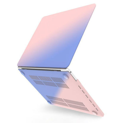Hollow Style Cream Style Laptop Plastic Protective Case For MacBook Pro 13 A1278(Rose Pink Matching Tranquil Blue) - MacBook Pro Cases by buy2fix | Online Shopping UK | buy2fix