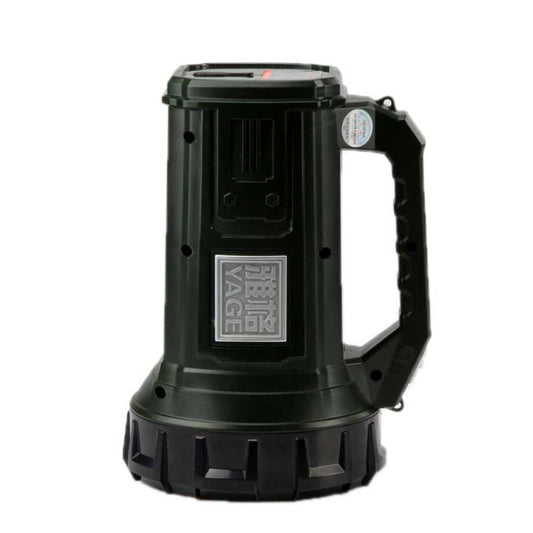 YAGE 5701 10W LED Strong Light Long-Range Searchlight Outdoor Lighting Rechargeable Flashlight, CN Plug(Ink Green) by YAGE