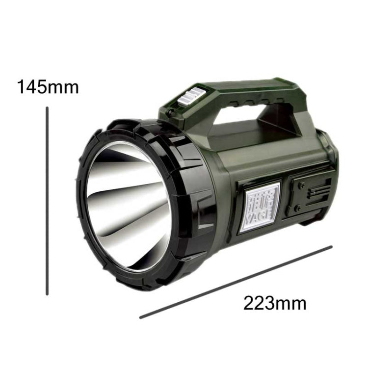 YAGE 5701 10W LED Strong Light Long-Range Searchlight Outdoor Lighting Rechargeable Flashlight, CN Plug(Ink Green) - LED Flashlight by YAGE | Online Shopping UK | buy2fix