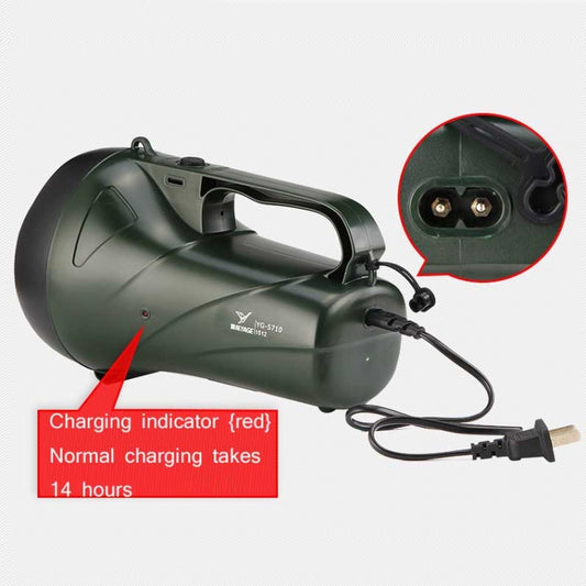 YAGE YG-5710 5W LED Waterproof Glare Flashlight Outdoor Rechargeable Lighting Portable Lamp, CN Plug(ArmyGreen) by YAGE