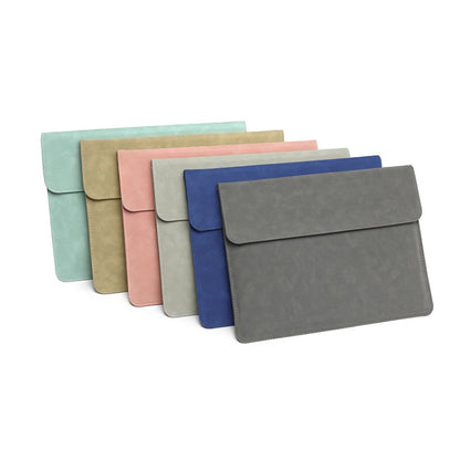 Horizontal Sheep Leather Laptop Bag For MacBook Pro 16 Inch A2141(Liner Bag  Khaki) - Protective Bags by buy2fix | Online Shopping UK | buy2fix