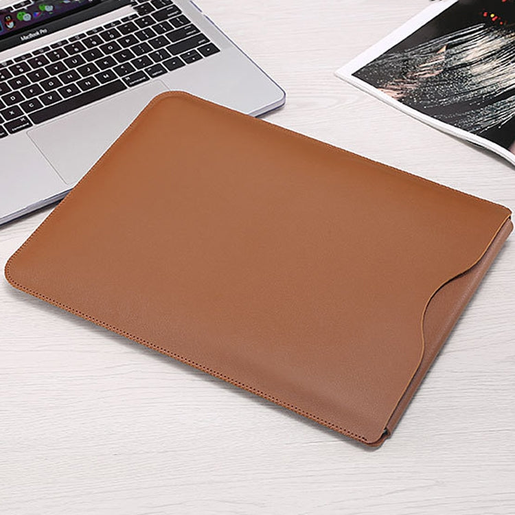 Locked Side Laptop Liner Bag For MacBook Pro 15.4 inch A1398( Liner Bag Brown) - Protective Bags by buy2fix | Online Shopping UK | buy2fix