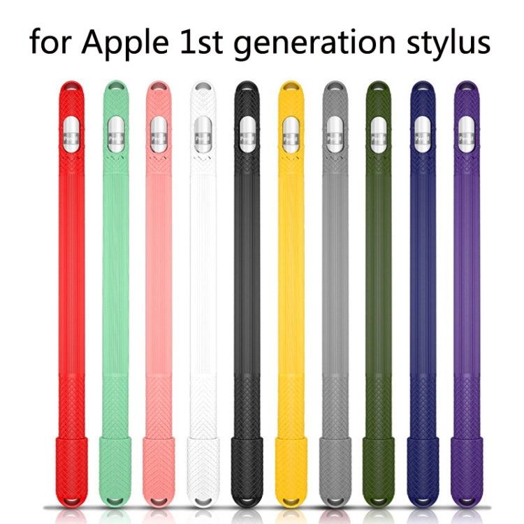 5 PCS Stylus Silicone Protective Case For Apple Pencil 1(Gray) - Pencil Accessories by buy2fix | Online Shopping UK | buy2fix