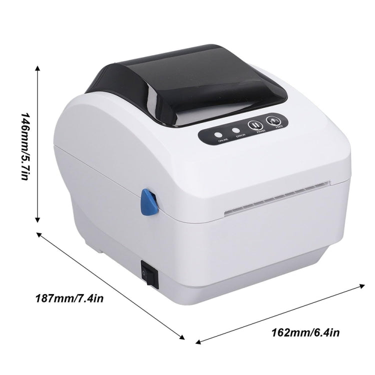 Xprinter XP-320B 80mm Thermal Barcode Supermarket Cashier Label Printer, Spec: USB+Bluetooth(US Plug) - Printer by Xprinter | Online Shopping UK | buy2fix