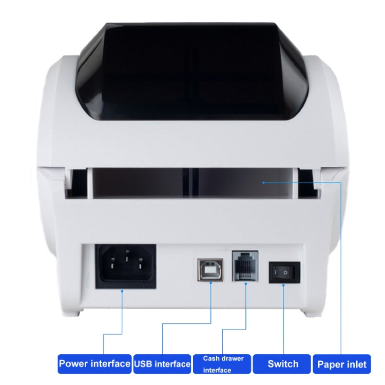 Xprinter XP-320B 80mm Thermal Barcode Supermarket Cashier Label Printer, Spec: USB+Bluetooth(EU Plug) - Printer by Xprinter | Online Shopping UK | buy2fix