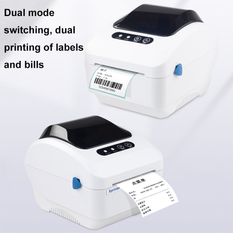 Xprinter XP-320B 80mm Thermal Barcode Supermarket Cashier Label Printer, Spec: USB+Bluetooth(UK Plug) - Printer by Xprinter | Online Shopping UK | buy2fix