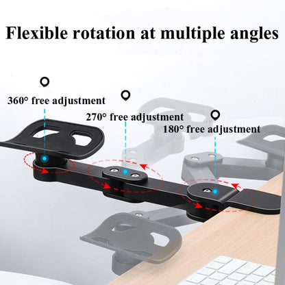 Vaydeer TJ2011 Computer Hand Bracket Mouse Pad Metal Lazy Arm Support Cantilever Wrist Pad(Black) - Other by Vaydeer | Online Shopping UK | buy2fix