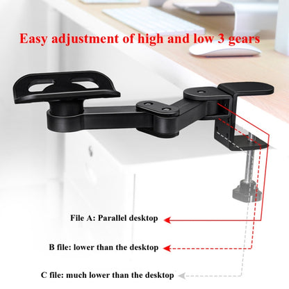 Vaydeer TJ2011 Computer Hand Bracket Mouse Pad Metal Lazy Arm Support Cantilever Wrist Pad(Black) - Other by Vaydeer | Online Shopping UK | buy2fix