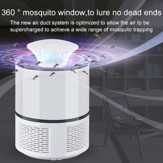 Household Mute Inhalation Photocatalyst USB Physical Mosquito Killer 365-White(USB) by buy2fix