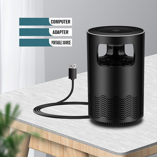 Household Mute Inhalation Photocatalyst USB Physical Mosquito Killer Small Q-Black(USB) by buy2fix