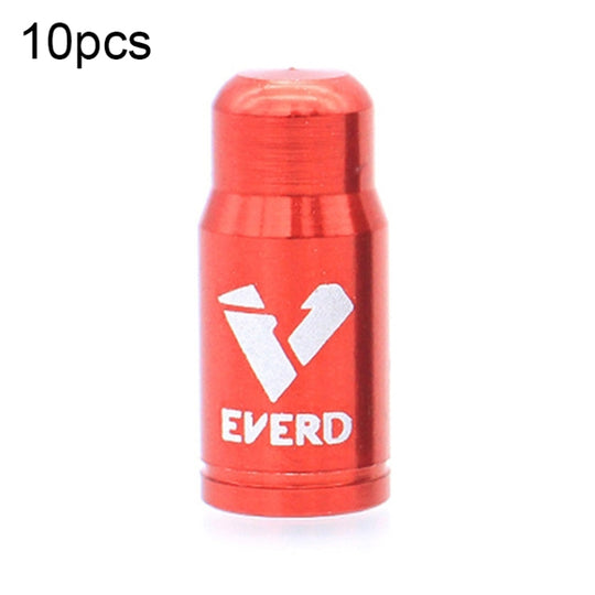 30 PCS EVERD ZH419 Couvercle de porte anti-poussière de pneu de voiture en alliage d'aluminium pour vélo de route de montagne, couleur: Presta (rouge)