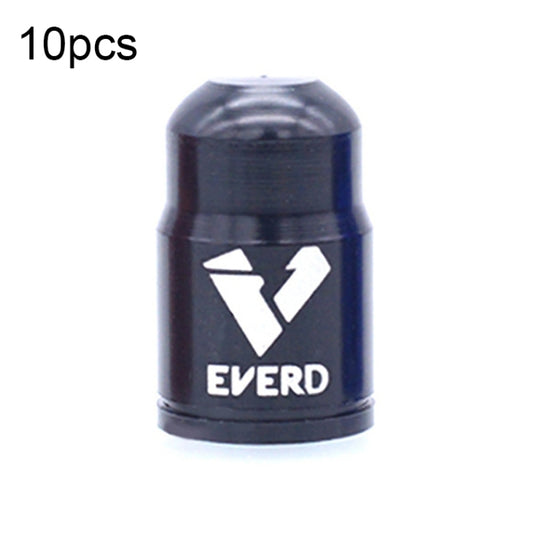30 PCS EVERD ZH419 Couvercle de porte anti-poussière de pneu de voiture en alliage d'aluminium pour vélo de route de montagne, couleur: Schrader (noir)