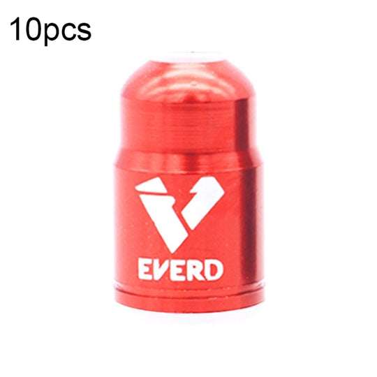 30 PCS EVERD ZH419 Couvercle de porte anti-poussière de pneu de voiture en alliage d'aluminium pour vélo de route de montagne, couleur: Schrader (rouge)