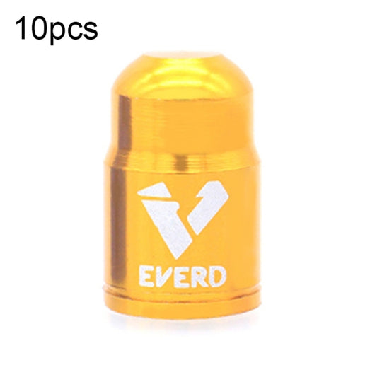 30 PCS EVERD ZH419 Couvercle de porte anti-poussière de pneu de voiture en alliage d'aluminium pour vélo de route de montagne, couleur: Schrader (or)