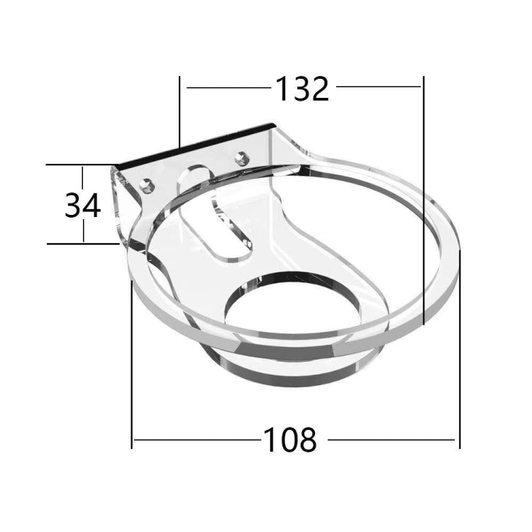 JP02Y Wall-Mounted / Desktop Acrylic Bracket For Apple HomePod Mini(White) - Speaker Bracket by buy2fix | Online Shopping UK | buy2fix