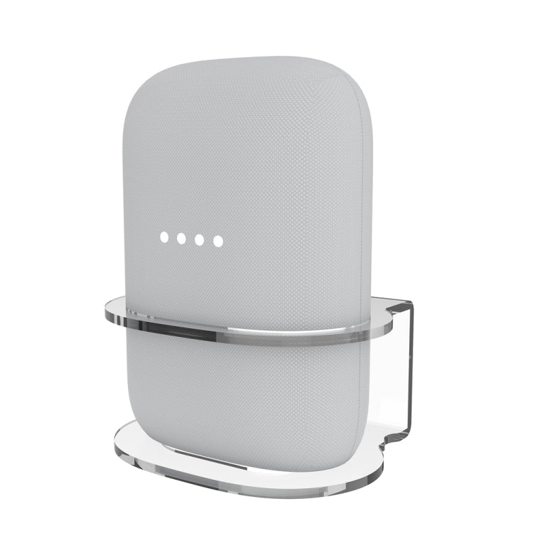 2 PCS JG02Y Speaker Wall Bracket For Google Nest Audio(Transparent White) - Speaker Bracket by buy2fix | Online Shopping UK | buy2fix
