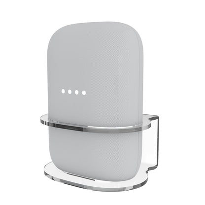 2 PCS JG02Y Speaker Wall Bracket For Google Nest Audio(Transparent White) - Speaker Bracket by buy2fix | Online Shopping UK | buy2fix