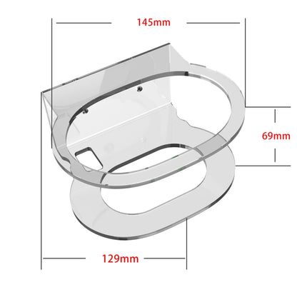 2 PCS JG02Y Speaker Wall Bracket For Google Nest Audio(Transparent White) - Speaker Bracket by buy2fix | Online Shopping UK | buy2fix