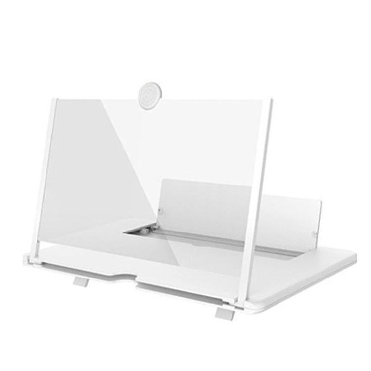 16 inch Mobile Phone Screen Magnifier With Pull-Out 3D Eye Protection High-Definition Magnifying Glass Holder(White) by buy2fix