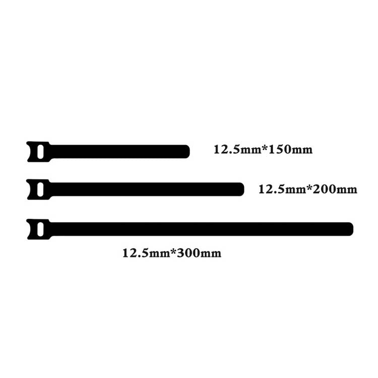 60 PCS T-Shaped Cable Organizer Belt Nylon Winder Buckle, Length: 30cm(Color Random Delivery) by buy2fix