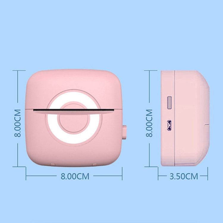 Portable Mini Wrong Question Printer Student Photo Text Memo Printer(Pink) by Huawei