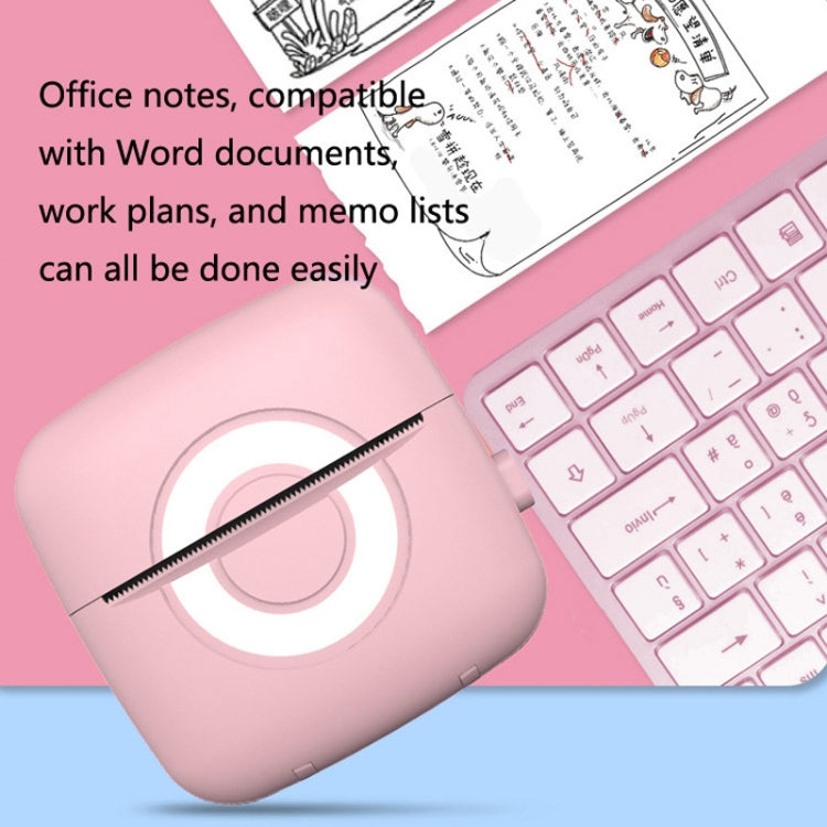 Portable Mini Wrong Question Printer Student Photo Text Memo Printer(Pink) by Huawei