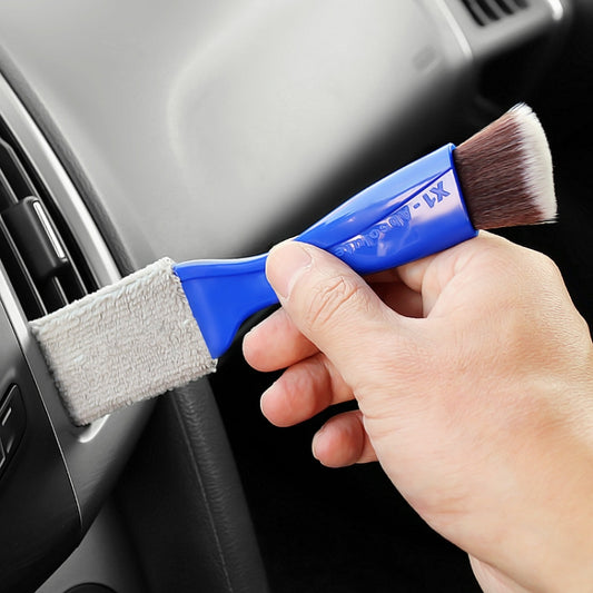 Car Air-Conditioned Air Outlet Cleaning Brush Car Interior Cleaning Tool Dust  Soft Hair Brush(Blue) - Car Washer & Accessories by buy2fix | Online Shopping UK | buy2fix