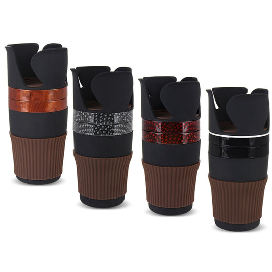 SUITU R151-4 Car Air Outlet Storage Water Cup Holder Mobile Phone Navigation Multi-function Storage Box(Black Silver Side) by SUITU