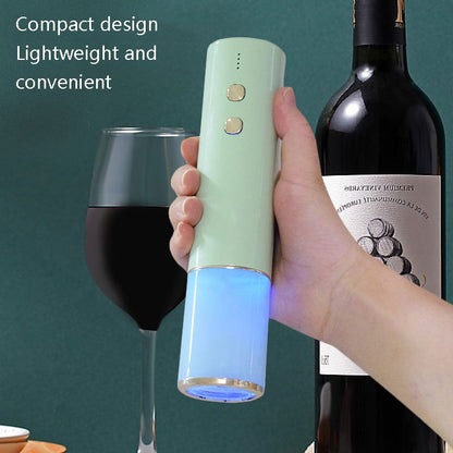 Electric Opener Stainless Steel Mini Red Wine Bottle Opener, Colour: BY266 Brunette Green - Openers by buy2fix | Online Shopping UK | buy2fix