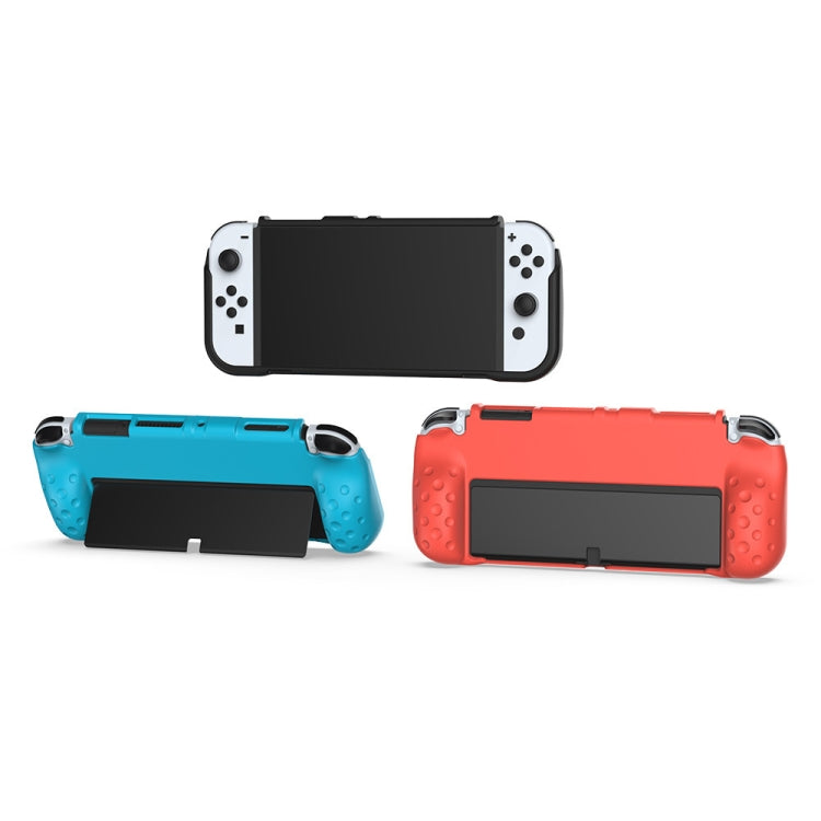 DOBE TNS-1142 Anti-Slip Anti-Fall Game Console Soft Shell Protective Cover For Nintendo Switch OLED(Black) - Cases by DOBE | Online Shopping UK | buy2fix