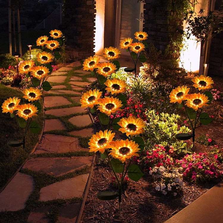 Solar Sunflower Decoration Light LED Garden Lawn Landscape Light, Specification: Single Head - Solar Lights by buy2fix | Online Shopping UK | buy2fix