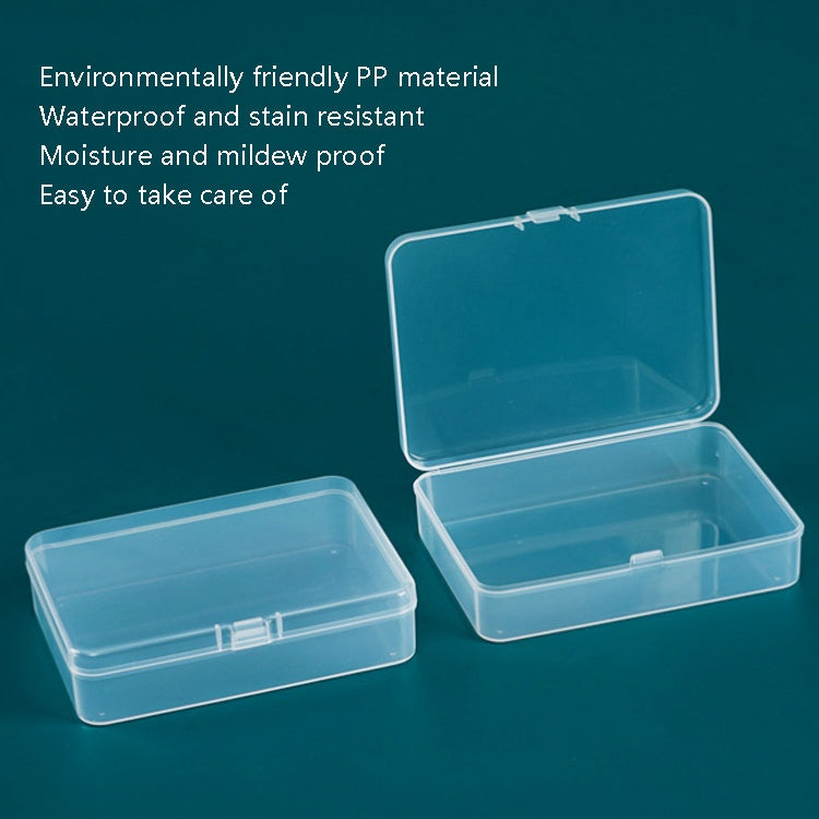 10 PCS Rectangular PP Plastic Box Transparent Packaging Box With Cover Plastic Parts Hardware Tool Storage Box - Storage Boxes by buy2fix | Online Shopping UK | buy2fix