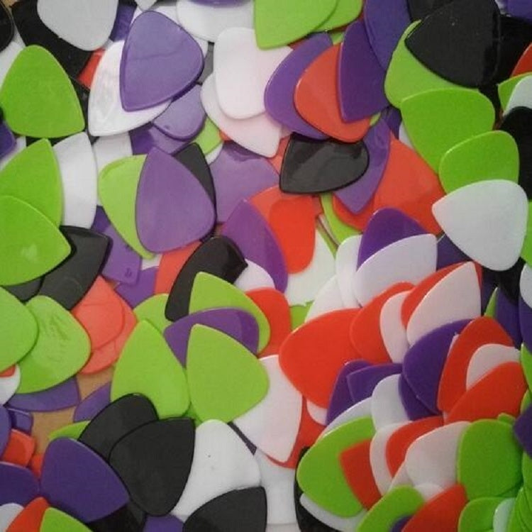 100 PCS Guitar Universal ABS Celluloid Pick Shrapnel Color Random Delivery(ABS 0.46mm) - String Instrument Accessories by buy2fix | Online Shopping UK | buy2fix