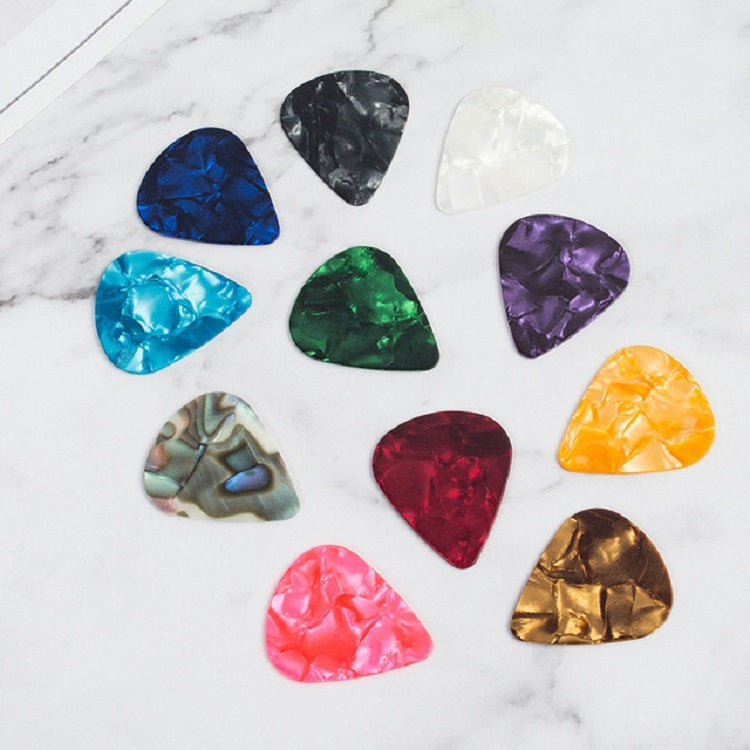 100 PCS Guitar Universal ABS Celluloid Pick Shrapnel Color Random Delivery(Celluloid 0.46mm) - String Instrument Accessories by buy2fix | Online Shopping UK | buy2fix