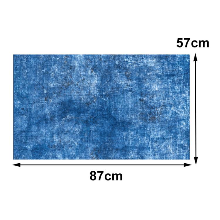 57 x 87cm Double-sided Photography Background Paper Shooting Props(85 Wood Grain Denim Blue) - Wood Floor by buy2fix | Online Shopping UK | buy2fix