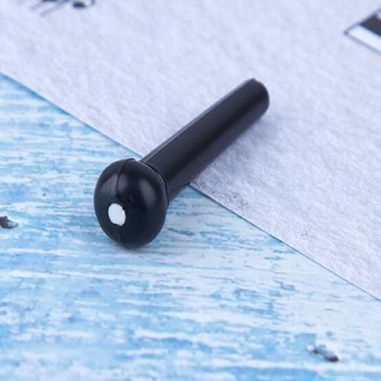 100 PCS Plastic Conical Cone String Nail for Guitar(Black) - String Instrument Accessories by buy2fix | Online Shopping UK | buy2fix