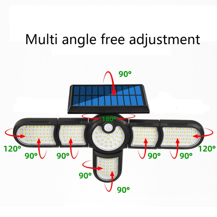 Garden Solar Wall Light Outdoor Waterproof Lawn Light Landscape Corridor Small Street Light, Spec: 4-Head 150 LED - Solar Lights by buy2fix | Online Shopping UK | buy2fix