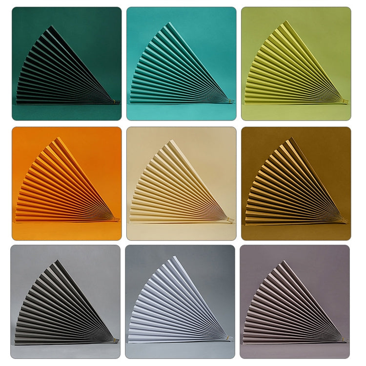 69x39cm Photo Props Hard Cardboard Folding Fan Photography Background Folded Paper(12 Avocado Green) - Paper Cut Props by buy2fix | Online Shopping UK | buy2fix