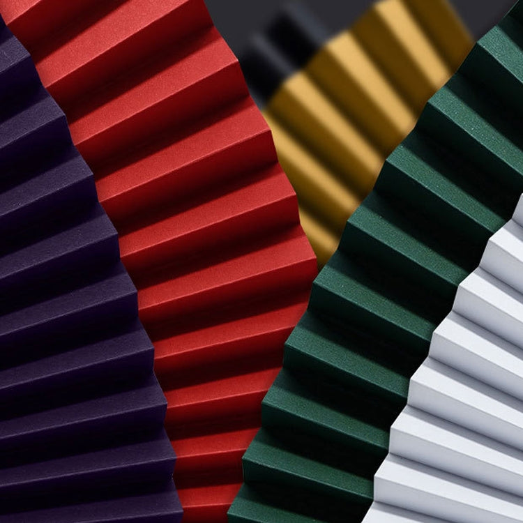 69x39cm Photo Props Hard Cardboard Folding Fan Photography Background Folded Paper(06 Carbon Black) - Paper Cut Props by buy2fix | Online Shopping UK | buy2fix