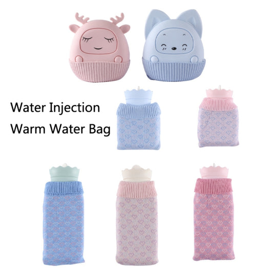 Winter Silicone Hand Warmer Cartoon Cute Water Injection Warm Water Bag, Colour: Light Blue Beaver by buy2fix