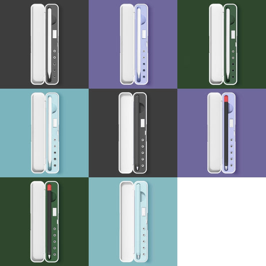 Silicone Stylus Protection Storage Box Box For Apple Pencil 1 / 2 , Specification: 10mm (Clove Purple) by buy2fix