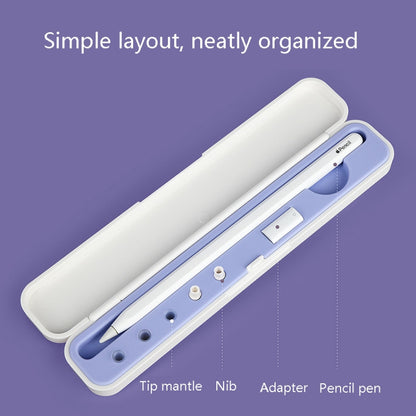 Silicone Stylus Protection Storage Box Box For Apple Pencil 1 / 2 , Specification: 10mm (Clove Purple) - Pencil Accessories by buy2fix | Online Shopping UK | buy2fix