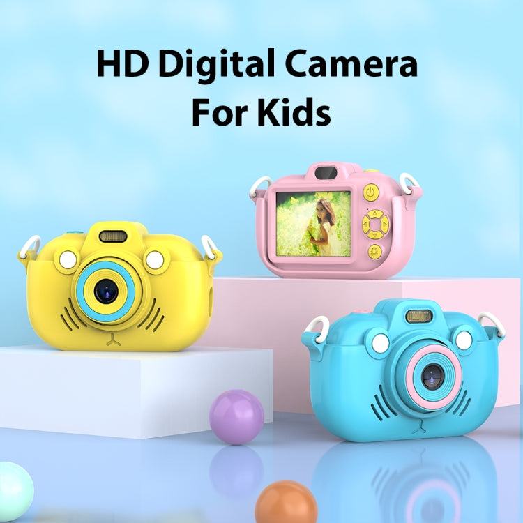 DC502 2.4-Inch 16X Zoom 2.7K Video Recording Children Digital Camera, Color: Blue + 32G(UK Plug) - Children Cameras by buy2fix | Online Shopping UK | buy2fix