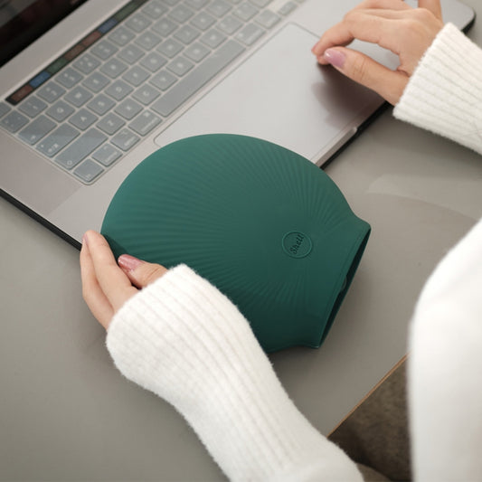 Shell Cartoon Silicone Water Injection Warm Water Bag Hand Warmer(Green) by buy2fix