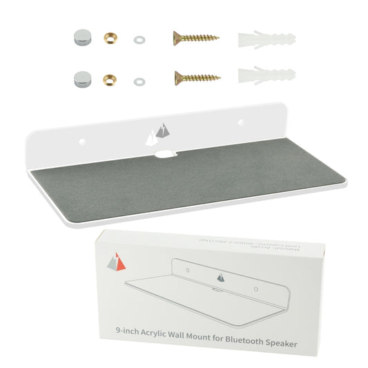 Wall Storage Bracket for Bluetooth Speaker Home Living Room Wall Decoration Storage Organizer, Size: 9 x 4 x 1.25 inch(Transparent) - Speaker Bracket by buy2fix | Online Shopping UK | buy2fix
